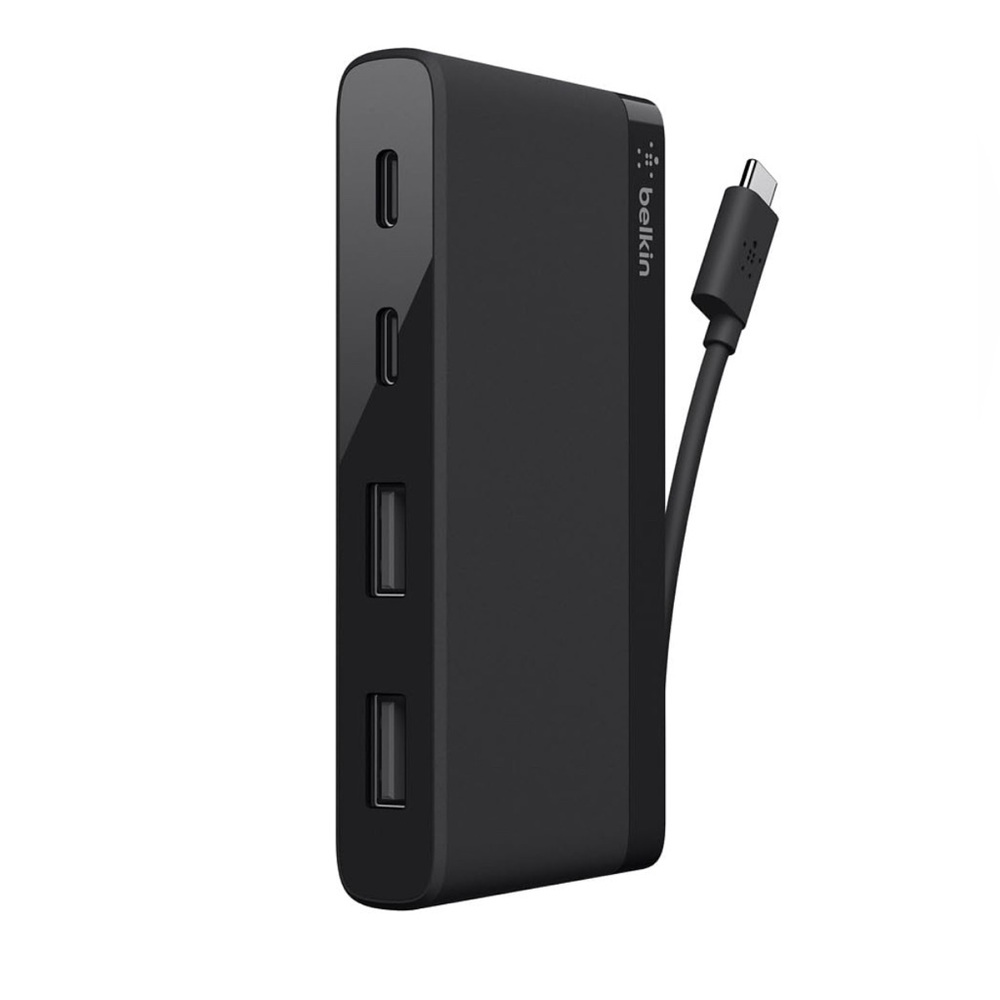 Belkin 4-Port USB C Hub With Two USB C & Two USB A Ports Adapter